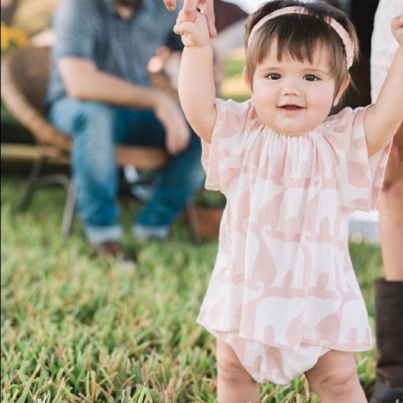 LAST CHANCE! NWT - Milkbarn Rose Elephant Dress + Headband - Picture 8 of 8